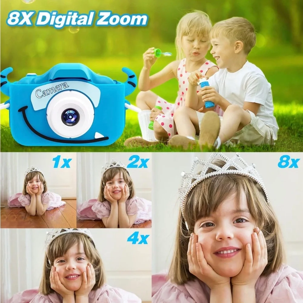 NWT Goopow Kids Camera Toys for 3-8 Year Old Girls/Boys
